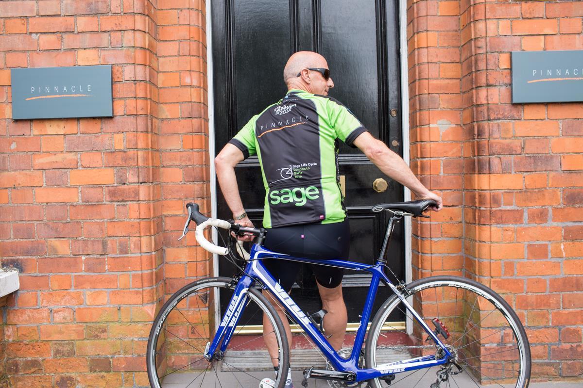 Ken montgomery pinnacle chairman to cycle london to paris with sage life cycle 2019jpg